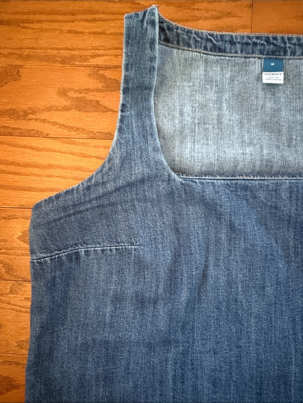 Old Navy denim cropped tank - Picture 4 of 6